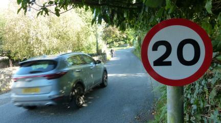 A 20mph sign