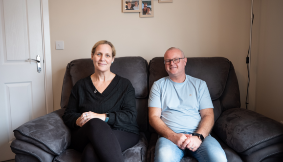 Foster carers Stacy and Michael