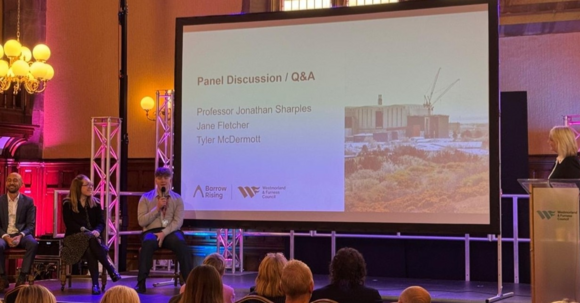 Tyler McDermott, a Barrow Sixth Form student from Hindpool, took an active role in the day's programme, including the panel discussion