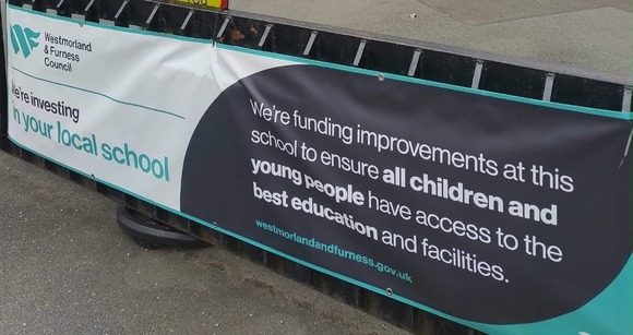 School investment banner