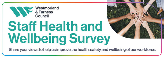 W&F logo. Text: Staff Health and Wellbeing Survey - share your views to help us improve the health, safety and wellbeing of our workforce.