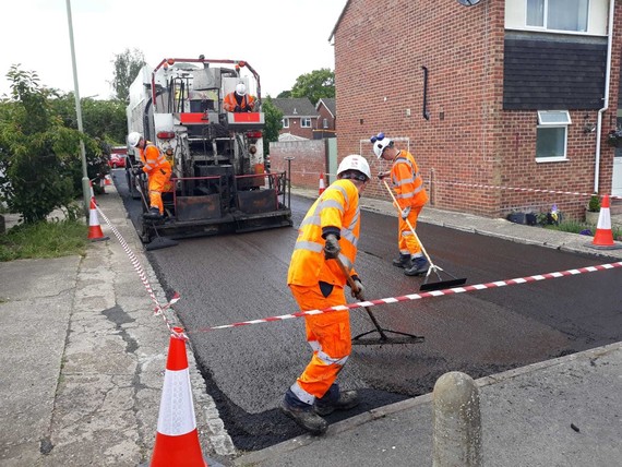 Quieter roads has meant we've been able to get ahead with highways maintenance