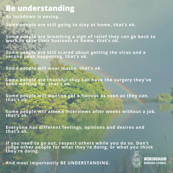 Be understanding