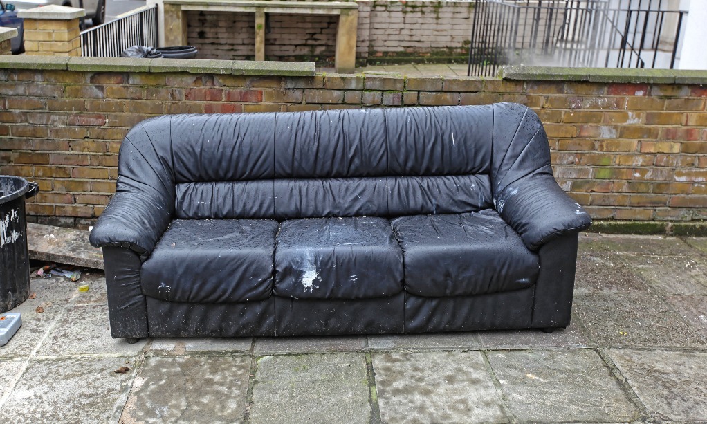Large items like sofas can be taken away