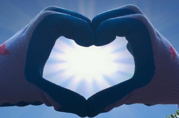 A sun in a heart