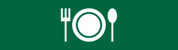 A plate and cutlery icon