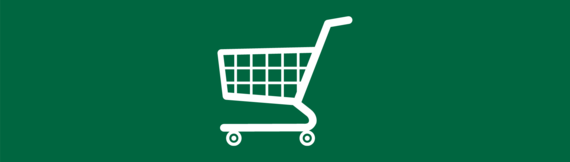 A supermarket trolley icon
