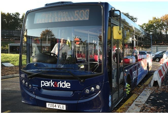 Park and ride bus