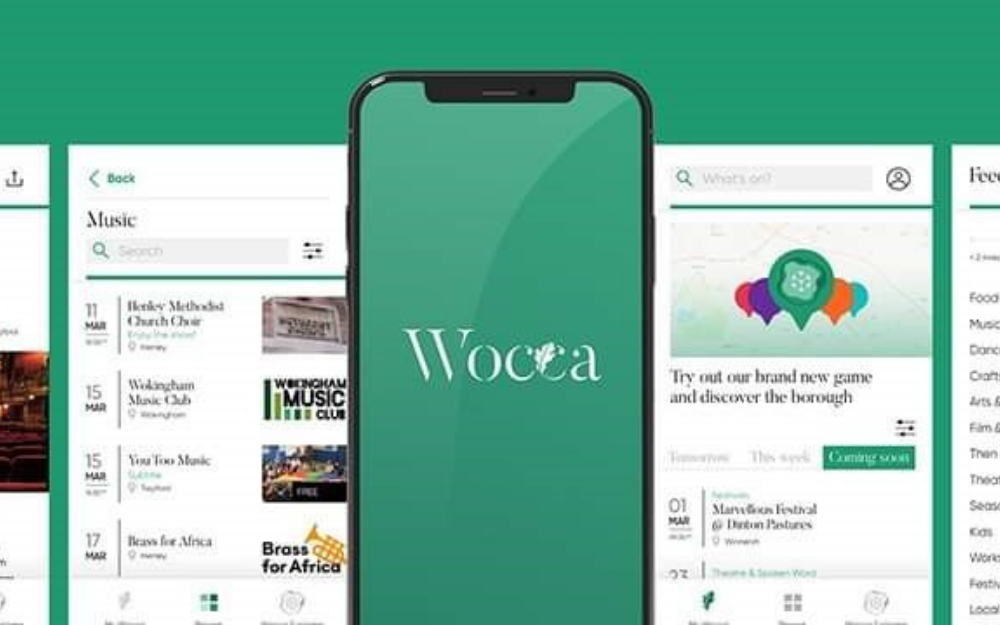 An example of the Wocca app in action