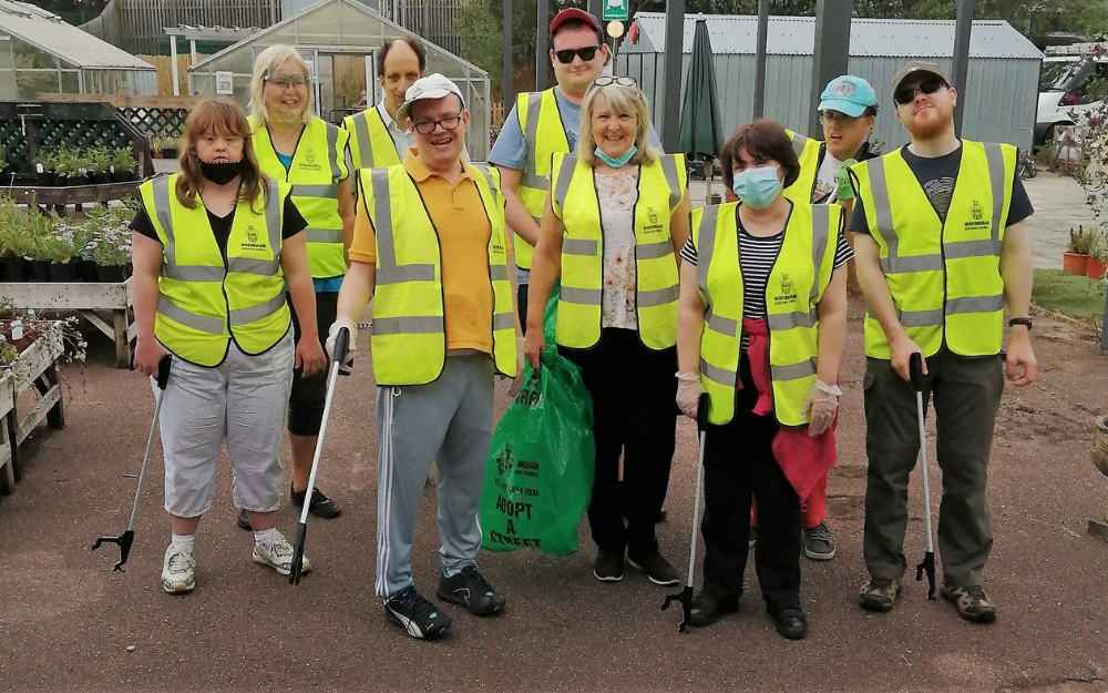 The adopt a street team from Wokingham Community Lives
