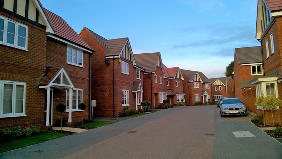 Photographs of new housing at the Shinfield Parish major development in Wokingham