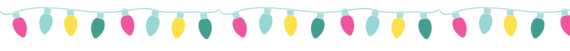 Row of fairy lights