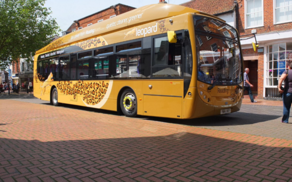 Photo of a Leopard bus in Wokingham town centre