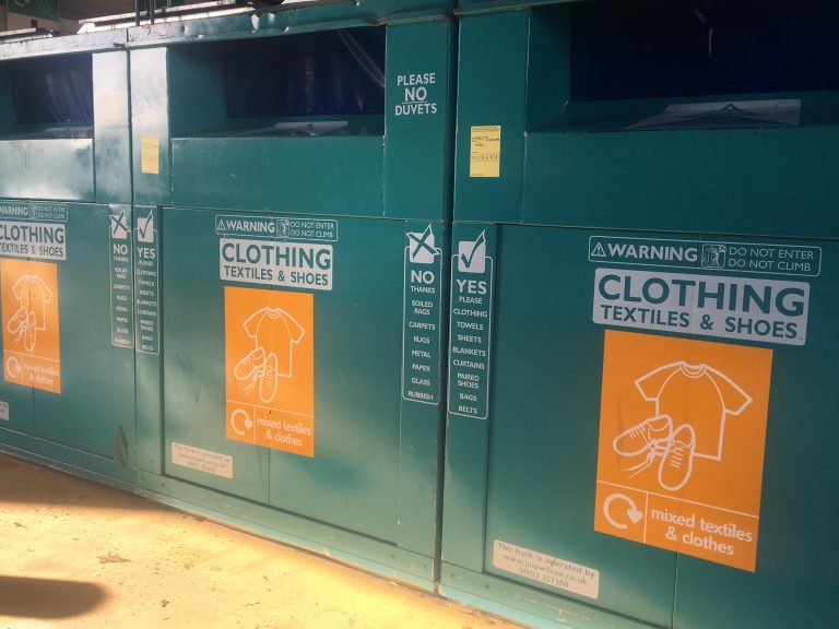 Textile recycling banks
