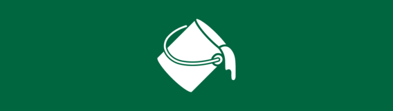 banner with paint tin