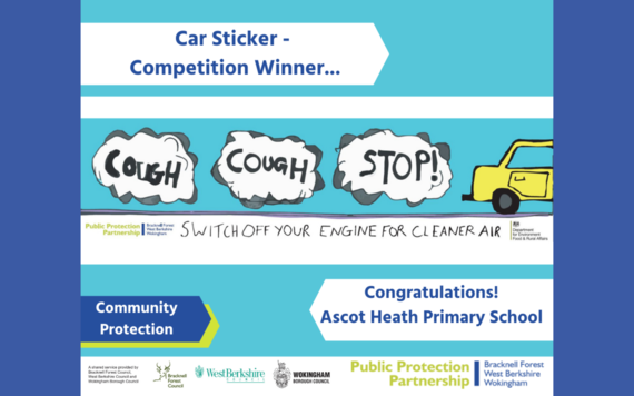 Anti idling bumper sticker