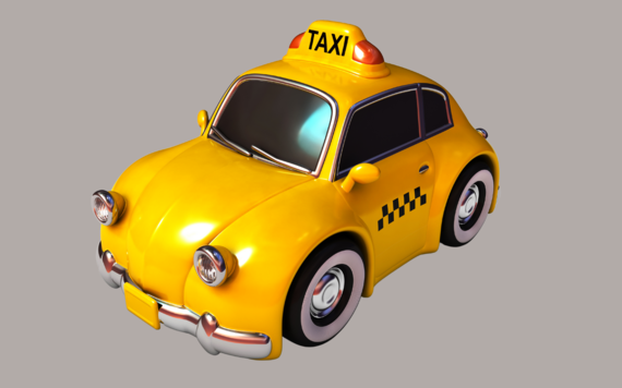 Toy New York taxi cab