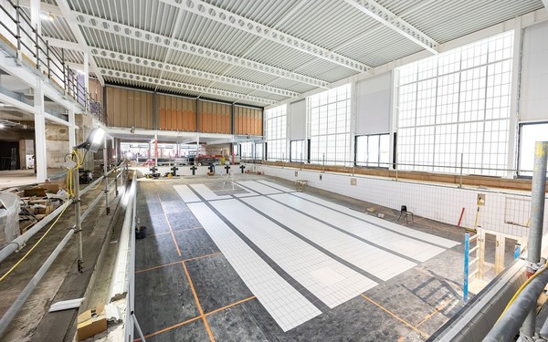 Photo shows work in progress at Carnival Hub