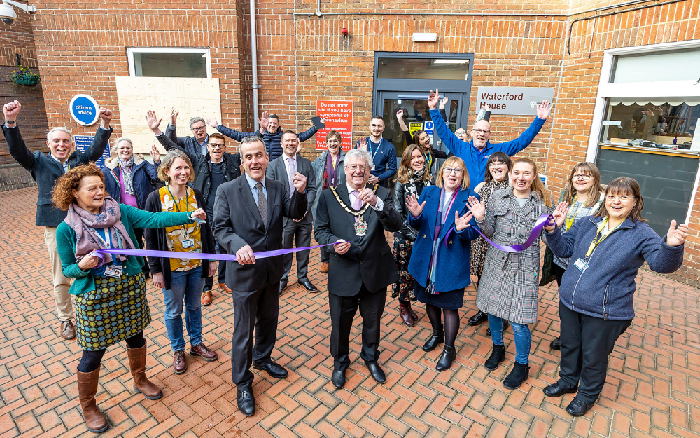 Wokingham Borough Mayor opening the new Charity and Community Hub