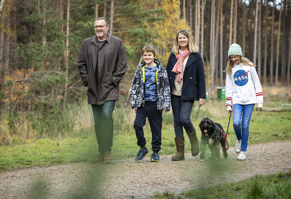 Family walking