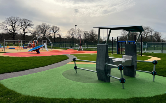 Play equipment in the new Cantley Park play area 
