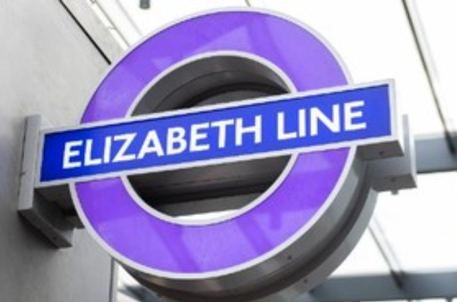 Elizabeth LIne station sign