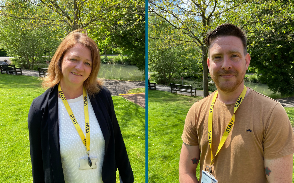 Lisa Merry and Chris Wright, two of our Covid-19 response team