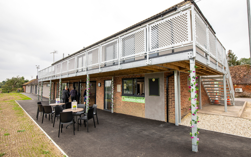 The exterior of the Cantley Park cafe 