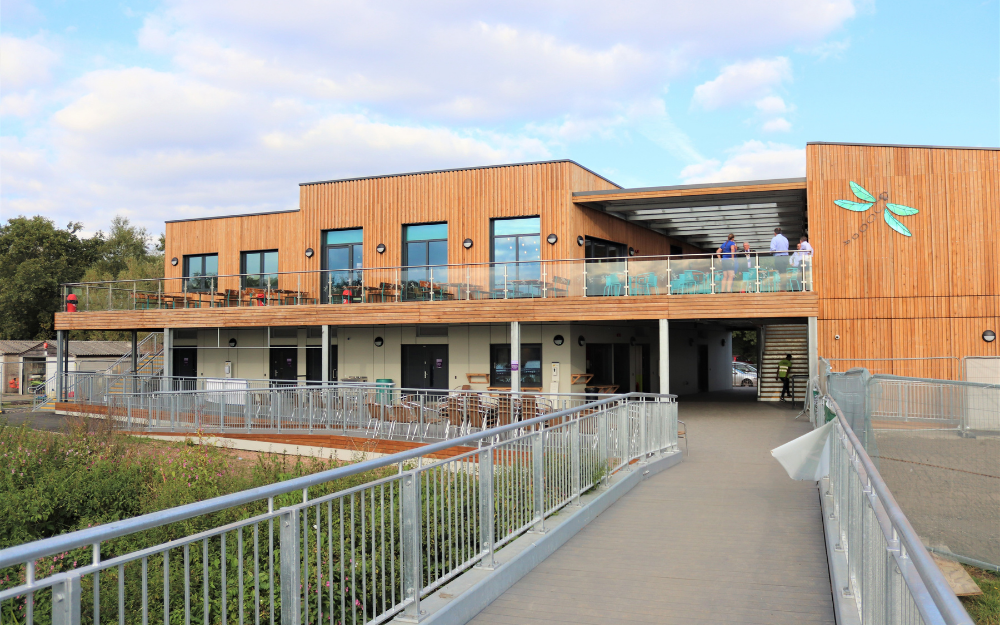 The new Dinton activity centre frontage and access walkway