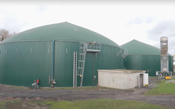 An anaerobic digestion facility used to recycle food waste