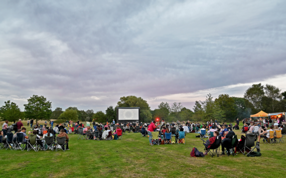 A photo of a previous outdoor cinema at Dinton Pastures