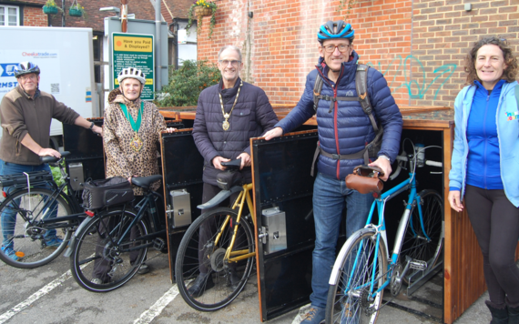 New bike lockers