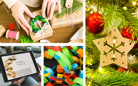 Sustainable Christmas collage