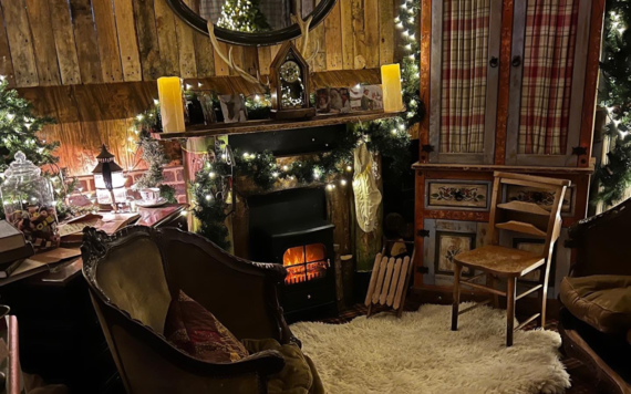 The inside of the Santa's grotto at this year's Christmas Presence