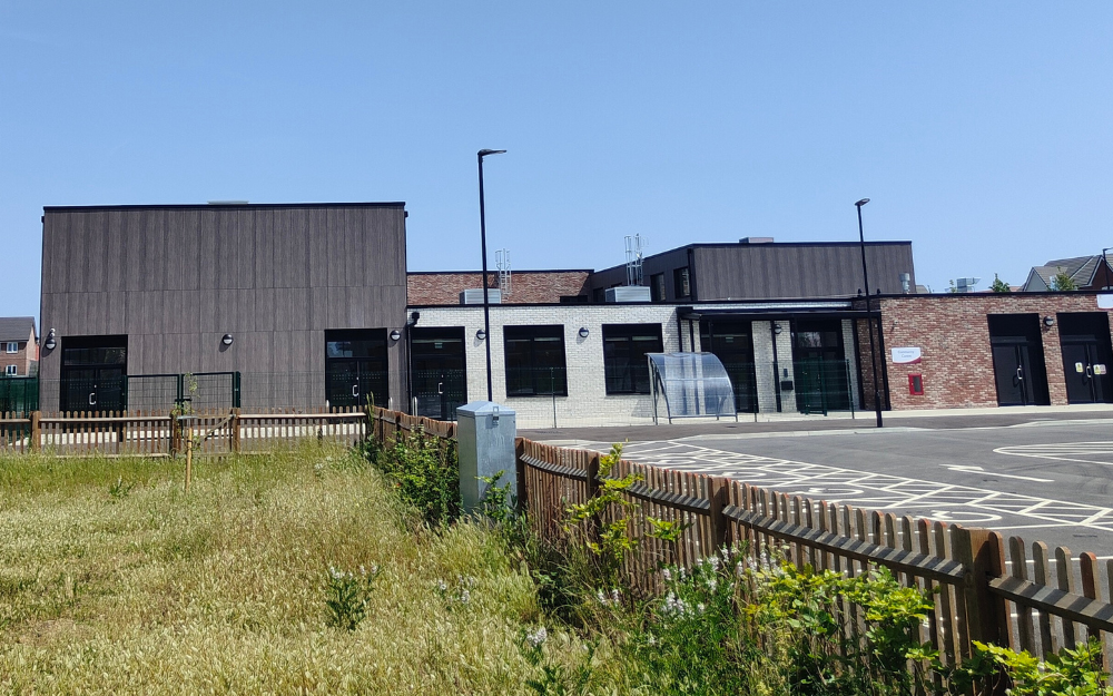 The building for the new St Cecilia's School in Wokingham