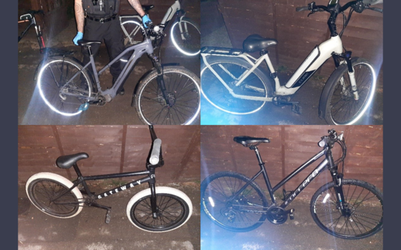 The four stolen bikes