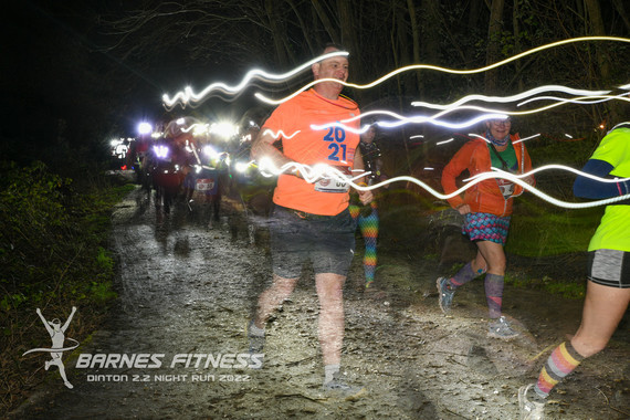 A photo of runners at Barnes Fitness Night Run at Dinton Pastures Country Park