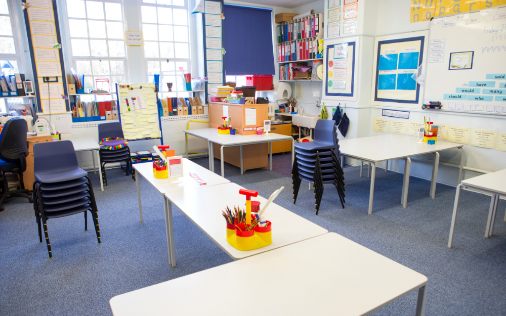 photograph of a school classroom