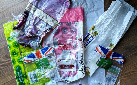 Some used plastics bags