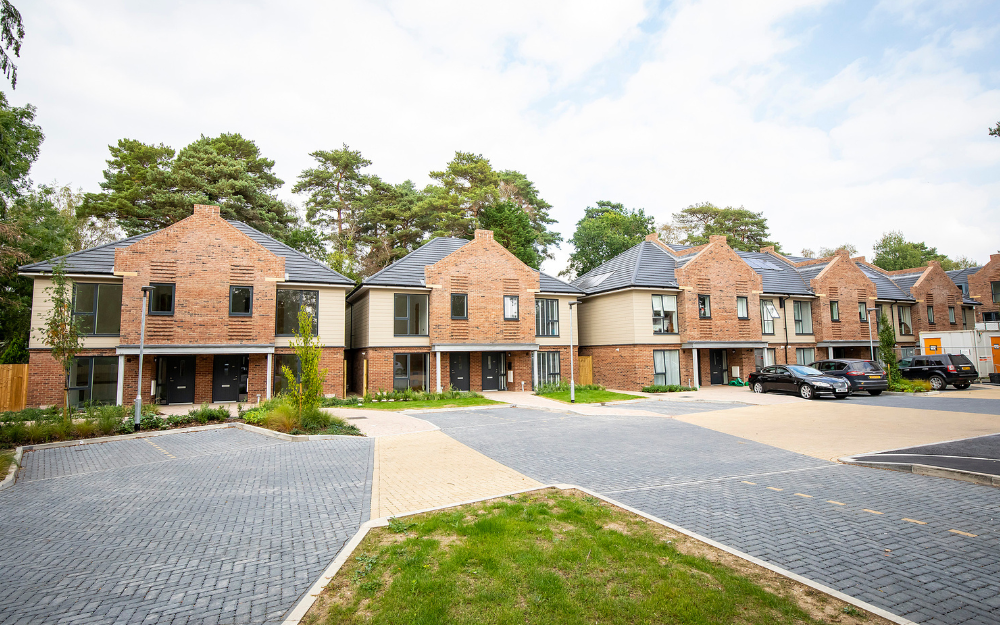 Social housing at Arnett Avenue at Gorse Ride in Finchampstead