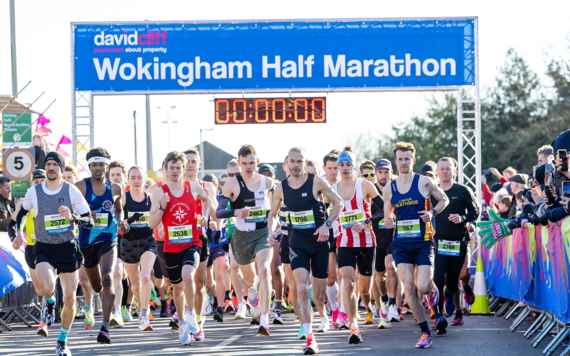 Wokingham half marathon runners