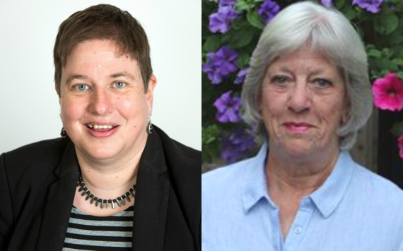 Photograph of Cllr Imogen Shepherd-Dubey (left) and  Cllr Jackie Rance (right)