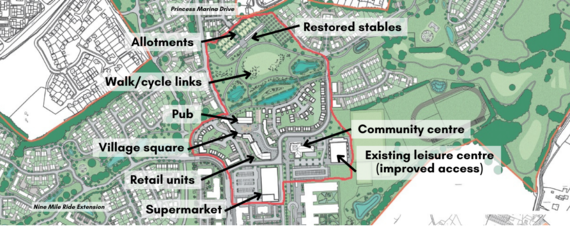 The Arborfield Green village centre plan