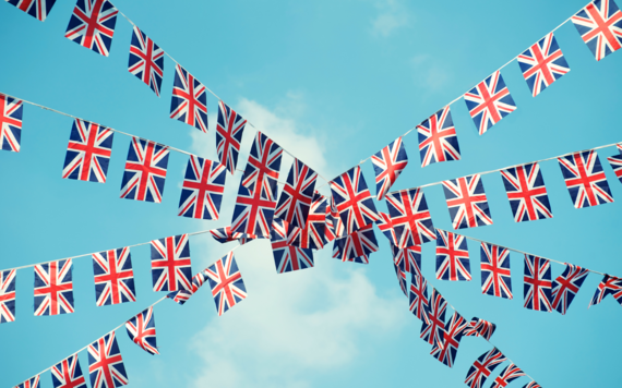 British flag bunting