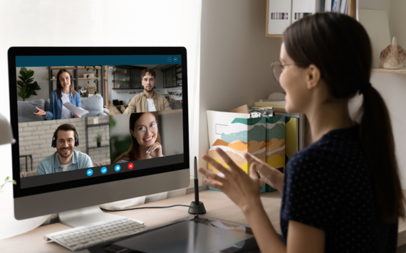 Person on a Teams meeting