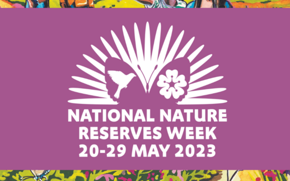 A banner on National Nature Reserves Week