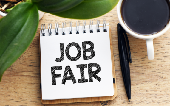 Image of job fair sign