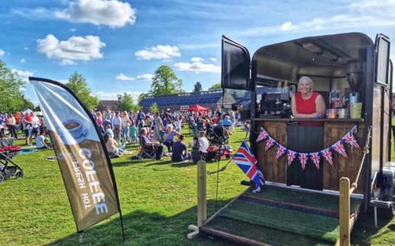 Roro's mobile cafe in the park