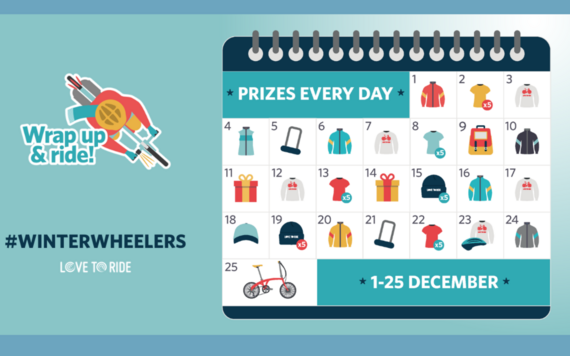 Calendar of prizes for winter wheelers campaign