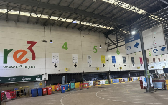 A photo taken inside re3 recycling centre in Reading